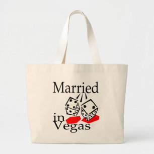 Verheiratet in Las Vegas Jumbo Stoffbeutel
