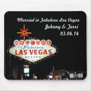 Verheiratet in Las Vegas personalisiertes Mousepad