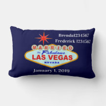 Verheiratet in Las Vegas Throw Kissen
