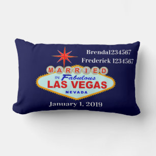 Verheiratet in Las Vegas Throw Kissen