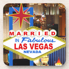 Verheiratet in LAS VEGAS-Untersetzer Getränkeuntersetzer