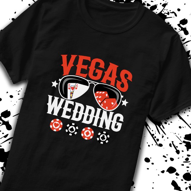 Verheiratet in Las Vegas - Vegas Wedding Party T-Shirt (Von Creator hochgeladen)