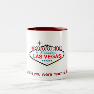 VERHEIRATET in Las- VegasTasse Zweifarbige Tasse