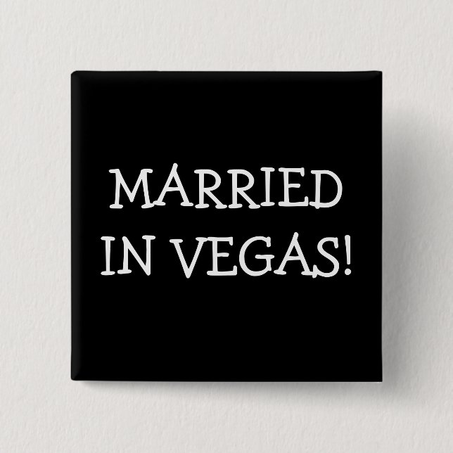 Verheiratet in Vegas Button (Vorderseite)