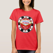 Verheiratet in Vegas Poker Chip T - Shirt