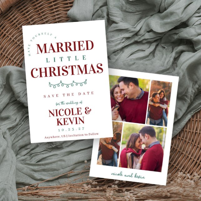 Verheiratet Kleines Weihnachten Datum speichern Save The Date (Von Creator hochgeladen)