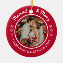 Verheiratet & Merry 2 Foto Modernes Rot