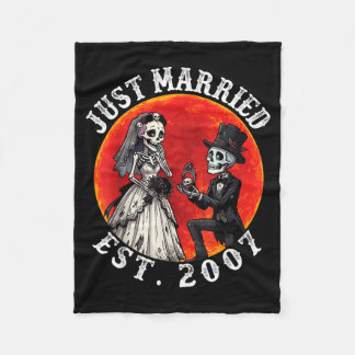 Verheiratet seit 2007 Skelett Braut Bräutigam 19. Fleecedecke