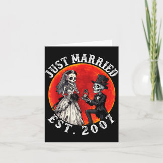 Verheiratet seit 2007 Skelett Braut Bräutigam 19. Karte
