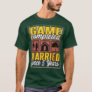Verheiratet seit 5 Jahren 5. Hochzeit T-Shirt