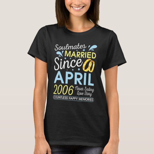 Verheiratet seit April 2006 Niemals bis 16 Jahre L T-Shirt (Vorderseite)
