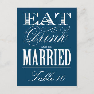 & VERHEIRATET TISCHNUMMER