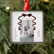 Verheiratet und Fröhlich Bogen Foto Weihnachten Ne