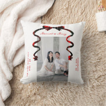 Verheiratet und fröhlicher Bogen Foto Weihnachten