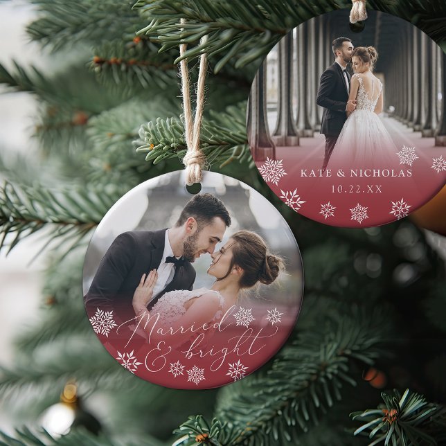 Verheiratet und hell | Weihnachten im Foto Keramik Ornament (Von Creator hochgeladen)