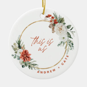 Verheiratet während einer Pandemie Foto Ornament