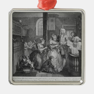 Verheiratet zu einem alten Mädchen Silbernes Ornament