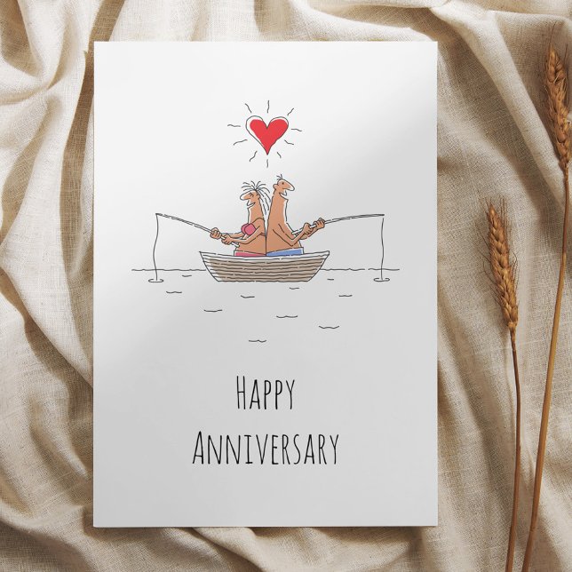 Verheiratete Couple Red Heart Card zum Hochzeitsta (Von Creator hochgeladen)