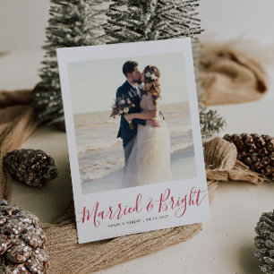 VERHEIRATETE & HELLE Feiertagsankündigung Postkarte