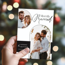 Verheiratete Hochzeit Schwarz-weiß