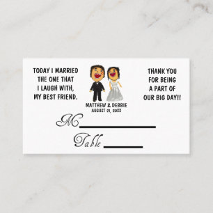 Verheiratete Hochzeitsplätze für meine besten Freu Platzkarte