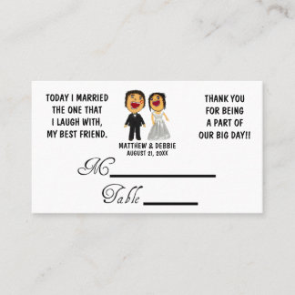 Verheiratete Hochzeitsplätze für meine besten Freu Platzkarte