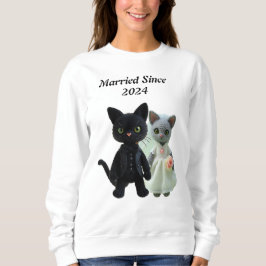 Verheiratete Katzen 2024 Sweatshirt