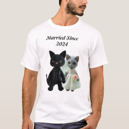 Verheiratete Katzen 2024 T-Shirt