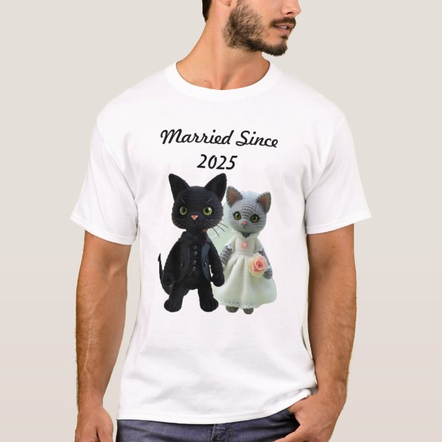 Verheiratete Katzen 2025 T-Shirt (Vorderseite)