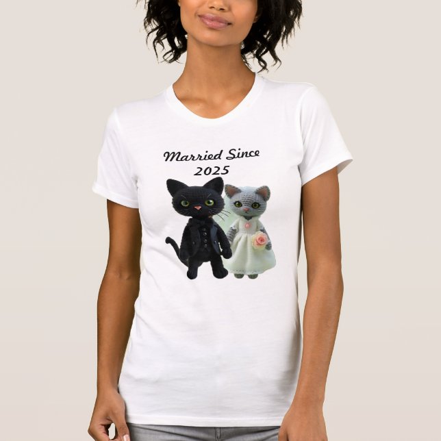 Verheiratete Katzen 2025 T-Shirt (Vorderseite)