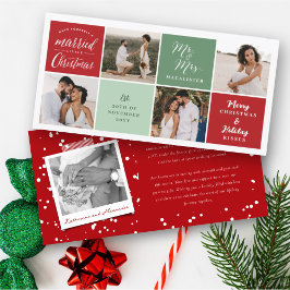 Verheiratete kleine Weihnachtsplätze 4 Foto Hochze Feiertagskarte