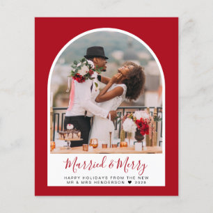 Verheiratete Red Holiday Card für Merch Arch Foto