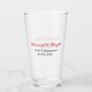 Verheiratete und helle Paarnamen Hochzeitsdatum hi Glas
