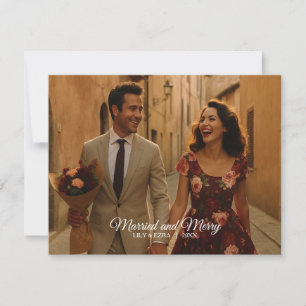 Verheiratete und Merry Card