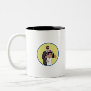 Verheiratete Verlobung Liebe Sonnige Cartoon Hochz Zweifarbige Tasse