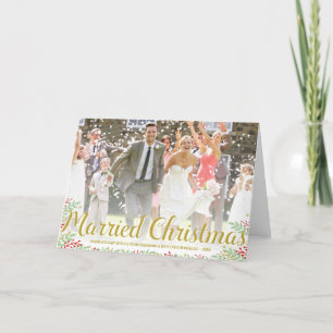 Verheiratete Weihnachten   Geflochtenes Newlyweds 