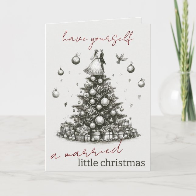 Verheiratete Weihnachten Karte (Vorderseite)