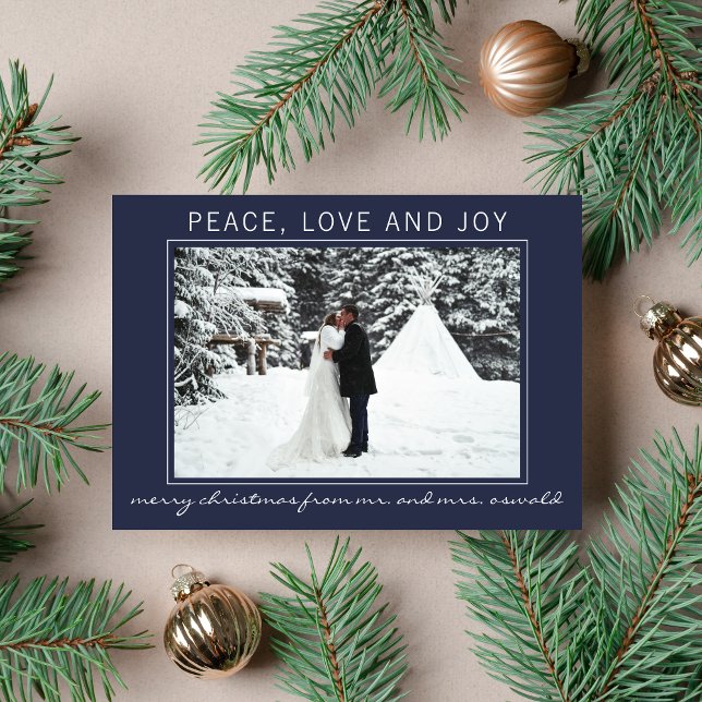Verheiratete Weihnachts-Weihnachtsfotokarte Feiertagskarte (Von Creator hochgeladen)