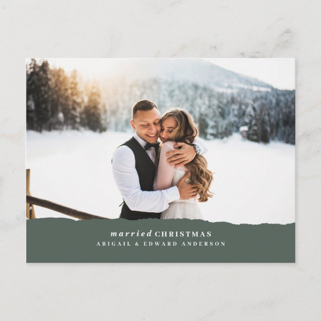 Verheiratete Weihnachtszeitschrift Postkarte (Vorderseite)