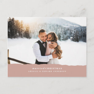 Verheiratete Weihnachtszeitschrift Postkarte