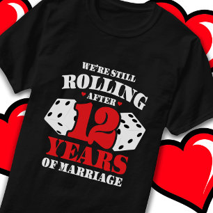 Verheirateten 12 Jahre lustiges 12-jähriges Besteh T-Shirt