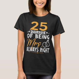 Verheirateten 25 Jahre lang mögen wir uns noch im T-Shirt