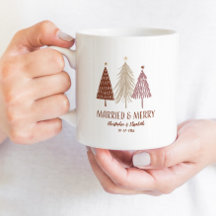 Verheirateter froher Erster Weihnachtsbaum Holiday
