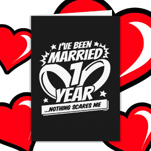 Verheiratetes 1 Jahr Sonntag 1. Hochzeitstag Karte