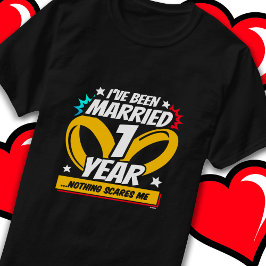 Verheiratetes 1 Jahr Sonntag 1. Hochzeitstag T-Shirt