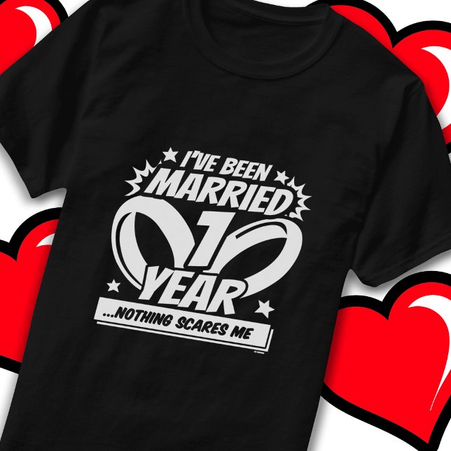 Verheiratetes 1 Jahr Sonntag 1. Hochzeitstag T-Shirt (Von Creator hochgeladen)