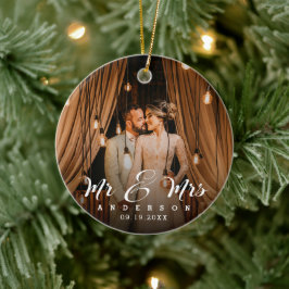 Verheiratetes Foto Keramik Ornament