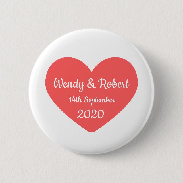 Verheiratetes Paar Button (Vorderseite)