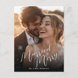 Verheiratetes und heiratsfähiges Foto Postkarte
