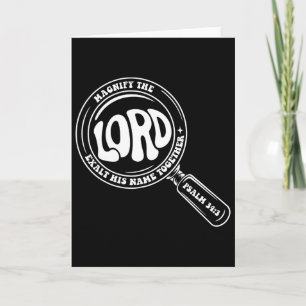 Verherrlicht den Herrn Bibelvers Verherrlicht Vbs  Karte